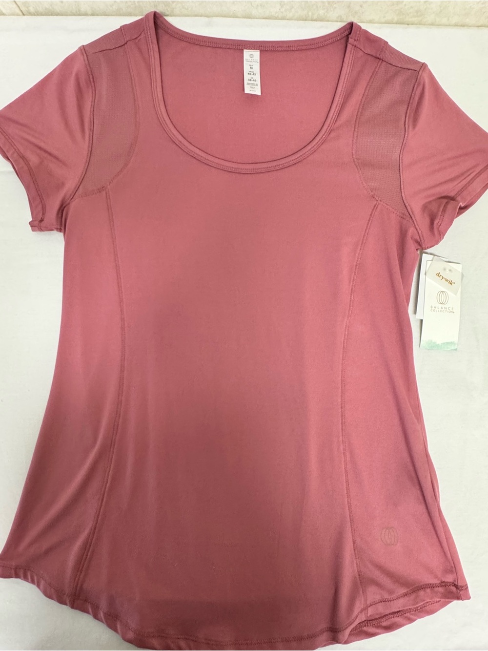 Balance Collection Short Sleeve Scoop Tee - Dusty Rose Pink